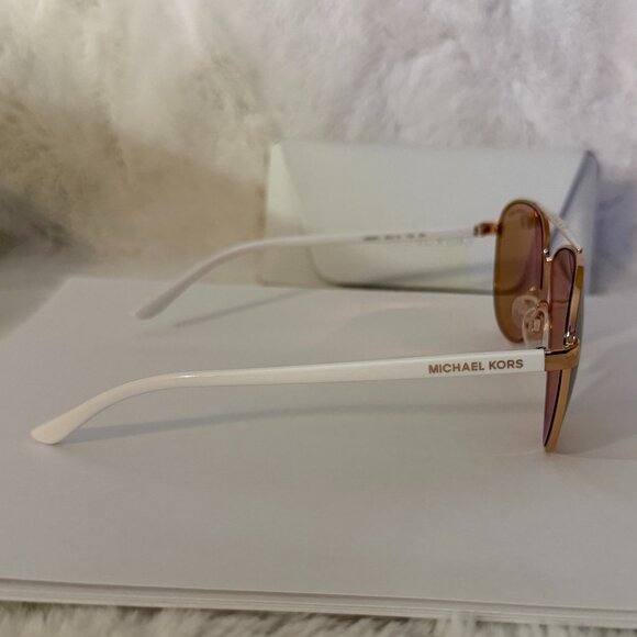 Michael Kors HVAR Pilot Sunglasses in Rose Gold MK5007 1080R1 59 main image 5
